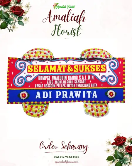 Papan Bunga Ucapan Selamat Candirenggo